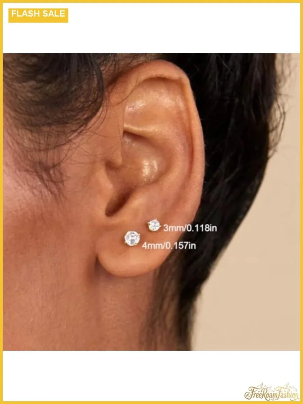 Gold Plated Huggie Hoop Earrings Set for Women - CZ Studs